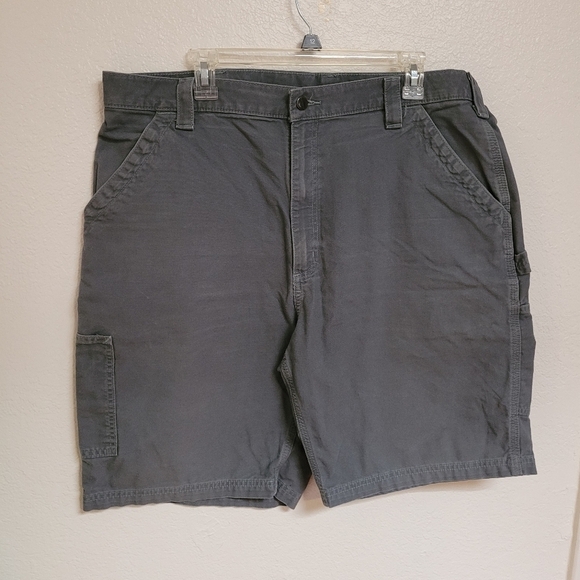 Carhartt Grey Carpenter Cargo Shorts - Picture 1 of 5